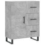 Highboard Concrete Grey 69.5x34x180 cm Engineered Wood 3189473