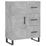 Highboard Concrete Grey 69.5x34x180 cm Engineered Wood 3189473