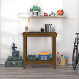 Work Bench Honey Brown 80x50x80 cm Solid Wood Pine 822499
