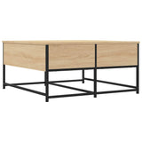 Coffee Table Sonoma Oak 80x80x40 cm Engineered Wood 835355