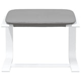 Footstool Light Grey 51x41x40 cm Fabric 351064