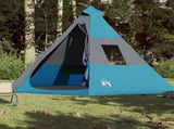 Camping Tent Tipi 7-Person Blue Waterproof 94428