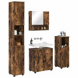 Bathroom Furniture Set 4 pcs Smoked Oak 61 x 35 x 64 cm 3392968