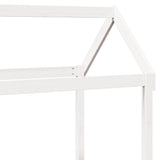 Day Bed and Bench Set with Roof without Mattress White 80x200 cm 3282309