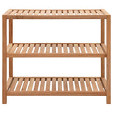 Bathroom Shelf Solid Walnut Wood 65x40x55 cm 247606