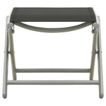 3 Piece Garden Lounge Set Textilene and Aluminium Silver 312199