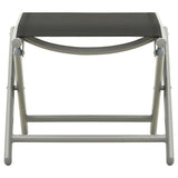 3 Piece Garden Lounge Set Textilene and Aluminium Silver 312199