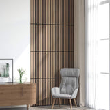 Acoustic Wall Panels 8 pcs Slatted 60.5x60 cm Oak Veneer 42002584