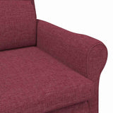 Armchair Wine red 76 x 94 x 102 cm Fabric 42009843