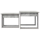 Coffee Table Set 2 pcs Concrete Grey Engineered Wood 8000127
