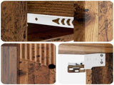 Wall-Mounted Bedside Cabinet 2 pcs Old Wood 34.5 x 33 x 20 cm 898952