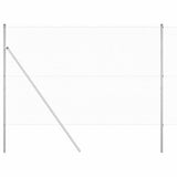 Welded Wire Fence Ground Fix 10 x 1.5 m Galvanised Steel Silver 3351586