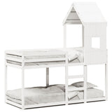 Bunk Bed without Mattress White 90x200 cm Solid Wood Pine 3282001