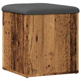 Storage Bench Old Wood 42x42x45 cm Engineered Wood 857613