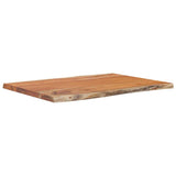 Table Top 80x60x2.5 cm Rectangular Solid Wood Acacia Live Edge 370620