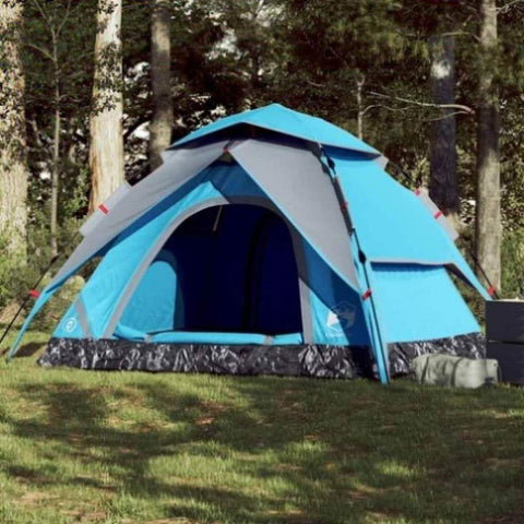 Camping Tent Dome 5-Person Blue Quick Release 4004186