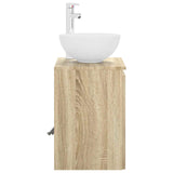 Wall-Mounted Sink Vanity Sonoma Oak 49.5 x 35 x 63 cm 890384