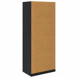 Wardrobe with Drawer Black Oak 80 x 50 x 200 cm Engineered Wood 3403224