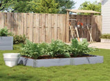 Garden Planter Grey 150x100 cm Solid Wood Pine 3295413