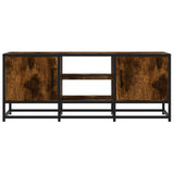 ZNTS TV Cabinet Smoked Oak 100x35x41 cm Engineered Wood and Metal 848836