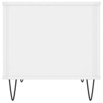 ZNTS Coffee Table High Gloss White 60x44.5x45 cm Engineered Wood 830950