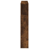 LED Headboard Smoked Oak 120x18.5x103.5 cm Engineered Wood 837341