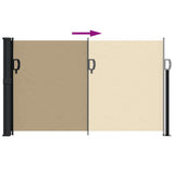 Retractable Side Awning Beige 120x600 cm 4004495