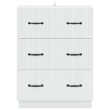 Drawer Cabinet White 66 x 34.5 x 87 cm Engineered Wood 895295
