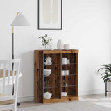 LED Sideboard Old Wood 81 x 37 x 100 cm Engineered Wood 863048