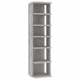 Shoe Cabinet Concrete Grey 27,5x27x102 cm Engineered Wood 808493