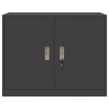Storage Cabinet Black 90 x 40 x 70 cm Steel 891634
