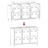 Sideboard White 101.5x39x73.5 cm Cold-rolled Steel 851267