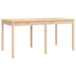 7 Piece Garden Dining Set Solid Wood Pine 3154713