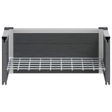 Garden Raised Bed Grey 50 x 30 x 22 cm WPC and Aluminium 42039079