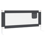 Toddler Safety Bed Rail Dark Grey 190x25 cm Fabric 10232