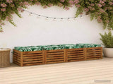 Seat Cushions SOEST 4 pcs 100% Polyester Leaf Pattern 944579