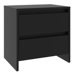 Bedside Cabinets 2 pcs Black 45x34.5x44.5 cm Engineered Wood 809848
