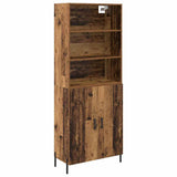 Highboard Old Wood 69.5 x 32.5 x 180 cm Engineered Wood 3415631