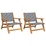 Garden Furniture 2 pcs Black and White 67 x 78 x 73 cm 367830