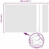 Hexagon Fence Silver 1.6 x 10 m Galvanised steel 42005657