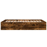 Bed Frame without Mattress Smoked Oak 135x190 cm Double 3281039
