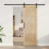 Sliding Door Natural 73.5 x 211 cm Solid Pine Wood 3445441