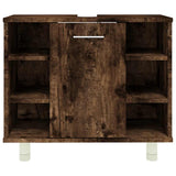 Bathroom Cabinet Smoked Oak 60x32x53.5 cm Engineered Wood 826372