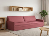 3 Seater Sofa Wine Red 220 x 81 x 82 cm Fabric 42041142