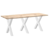 Dining Table Legs X-Shaped 3 pcs White 70x cm Steel 4012989