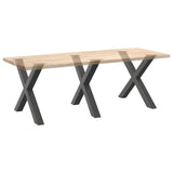 Dining Table Legs X-Shaped 3 pcs Anthracite 90x cm Steel 4012998