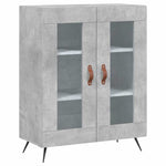 Highboard Concrete Grey 69.5x34x180 cm Engineered Wood 3199597