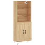 Highboard Sonoma Oak 69.5x34x180 cm Engineered Wood 3189952