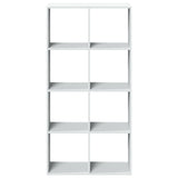 Room Divider Bookcase White 69.5x29x137.5 cm Engineered Wood 858021