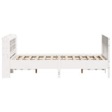 Bed Frame without Mattress White 120x190 cm Small Double Solid Wood Pine 3307024